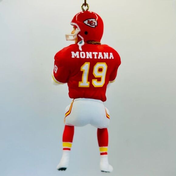 VINTAGE 1995 Hallmark Keepsake Ornament Joe Montana Kansas City Chiefs Football - Picture 3 of 6